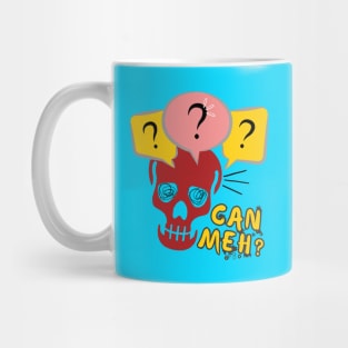 Funny Red Skeleton Can Meh Singlish Mug Mug